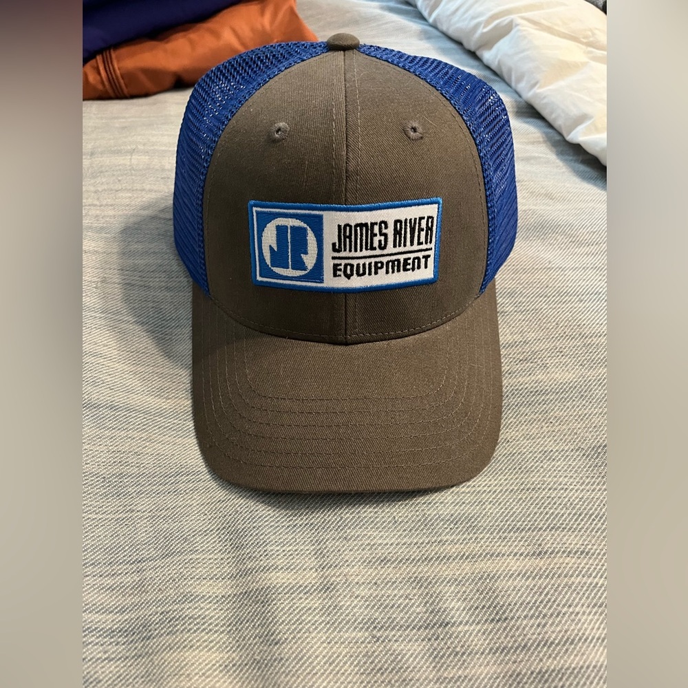 James river equipment hat, OS, color gray/blue